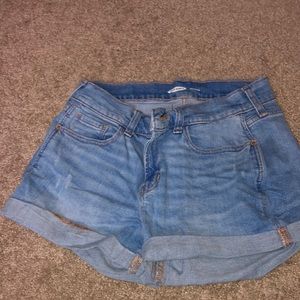 Boyfriend jean shorts